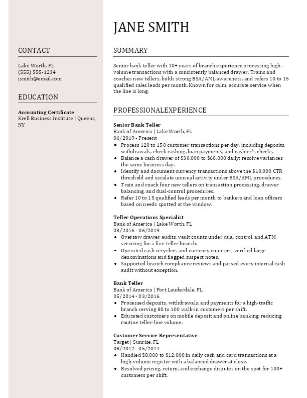 Modern III resume template